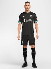 Nike Black Liverpool FC 24/25 Stadium Away Football Shorts - Image 8 of 9