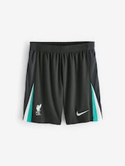Nike Black Liverpool FC 24/25 Stadium Away Football Shorts - Image 9 of 9