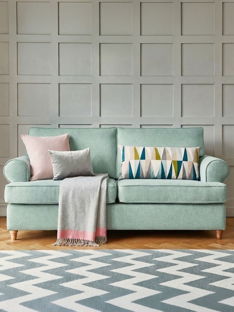 Willow & Hall Aqua Blue Buttermere Sofa Bed - Image 1 of 5 Willow & Hall Aqua Blue Buttermere Sofa Bed - Image 1 of 5