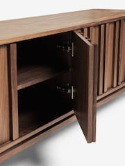 Jasper Conran London Walnut Belgrave Wide TV Unit - Image 10 of 11