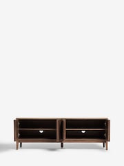 Jasper Conran London Walnut Belgrave Wide TV Unit - Image 7 of 11