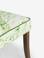 Nina Campbell Set of 2 Springtime Leaves Green Ashburn Walnut Effect Leg Dining Chairs - Image 7 of 7