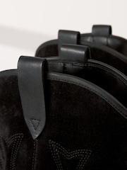 Black Signature Leather Forever Comfort® Stitched Western Boots - Image 7 of 8