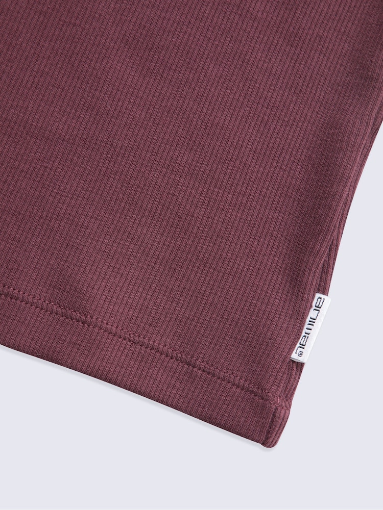 Animal Purple Evo Rib Crew Neck Long Sleeve Top - Image 4 of 4 Animal Purple Evo Rib Crew Neck Long Sleeve Top - Image 4 of 4