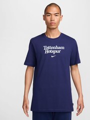 Nike Blue Tottenham Hotspur FC Wordmark T-Shirt - Image 1 of 6