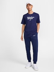 Nike Blue Tottenham Hotspur FC Wordmark T-Shirt - Image 4 of 6