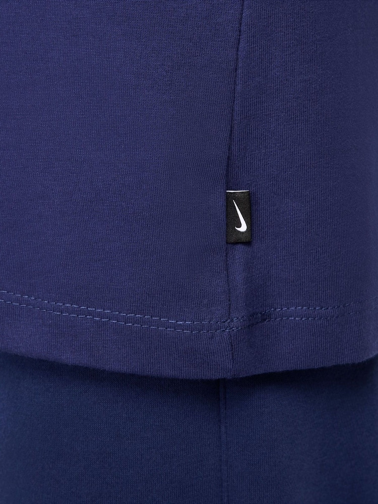 Nike Blue Tottenham Hotspur FC Wordmark T-Shirt - Image 6 of 6