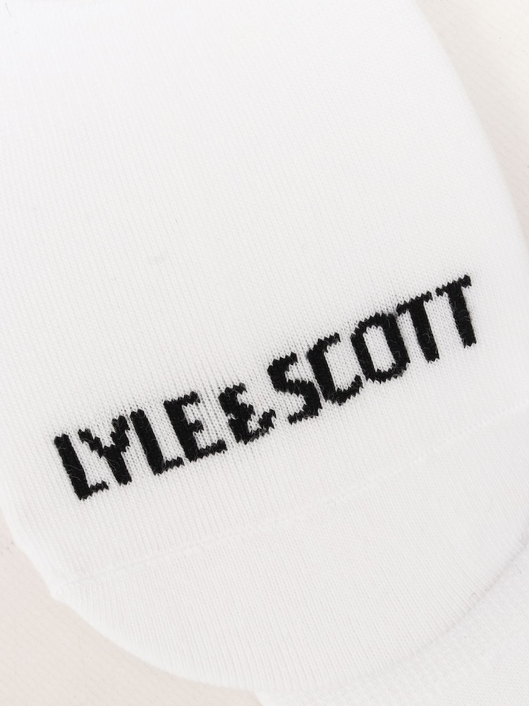 White Lyle & Scott Invisible Trainer Socks 3 Pack - Image 3 of 3 White Lyle & Scott Invisible Trainer Socks 3 Pack - Image 3 of 3