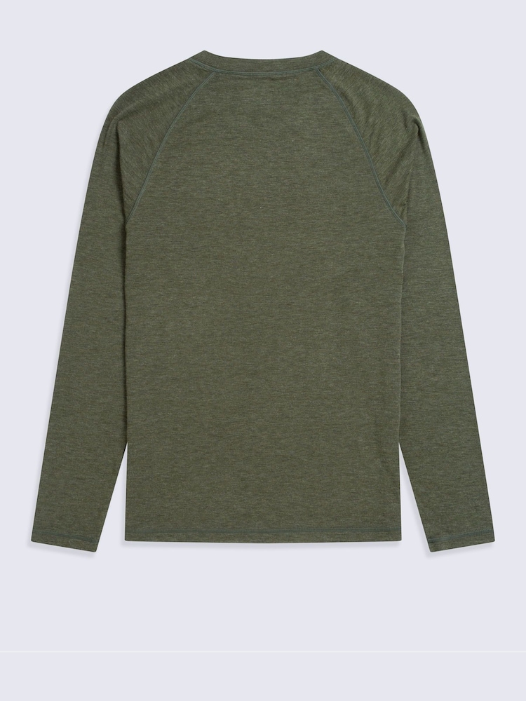 Animal Green Keep the Heat Base Layer Long Sleeve Top - Image 2 of 4 Animal Green Keep the Heat Base Layer Long Sleeve Top - Image 2 of 4