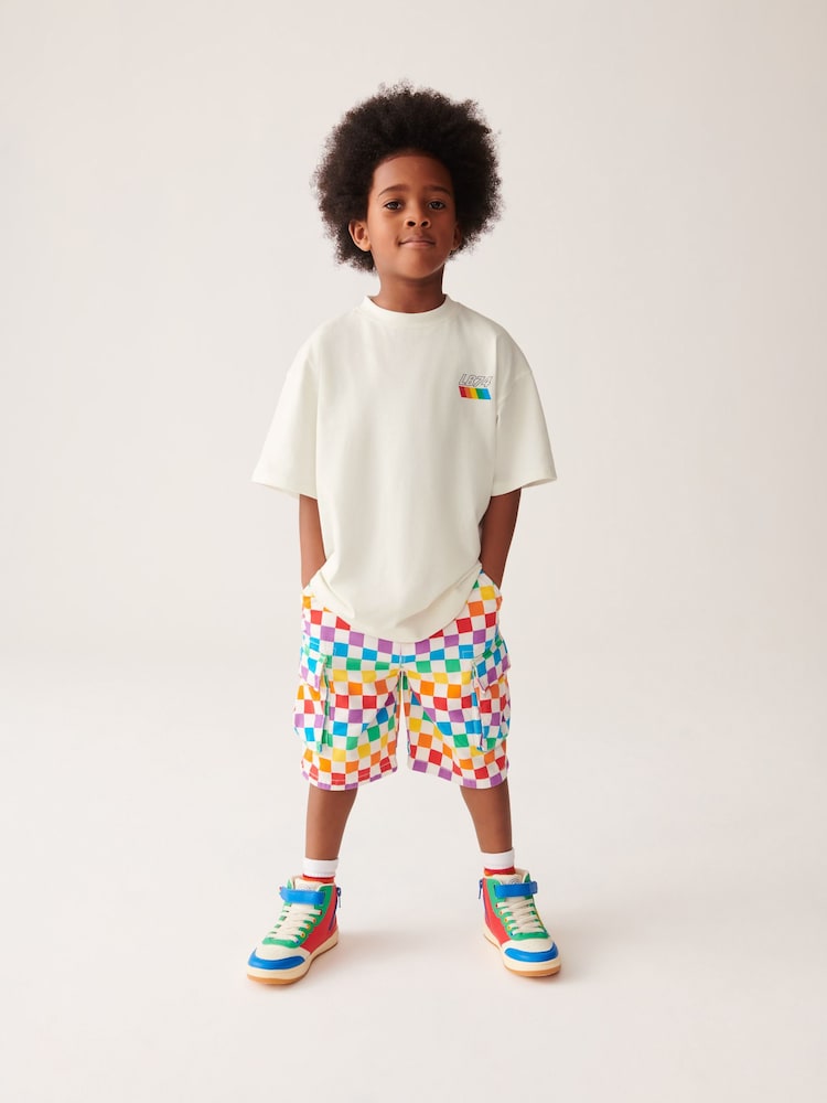 Ecru - Little Bird by Jools Oliver Relaxed Fit 100% Cotton Mânecă scurtă Colorful Tricou - Imaginea 1 din 10