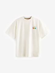 Ecru - Little Bird by Jools Oliver Relaxed Fit 100% Cotton Mânecă scurtă Colorful Tricou - Imaginea 7 din 10