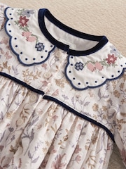 Mamas & Papas Twisted Floral Shortie Romper & Tights Set - სურათი 2 3-დან