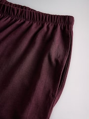 The Set 3 Pack Essentials Long Sleeve Pyjamas Burgundy Red/Pink/Grey - Image 8 of 9