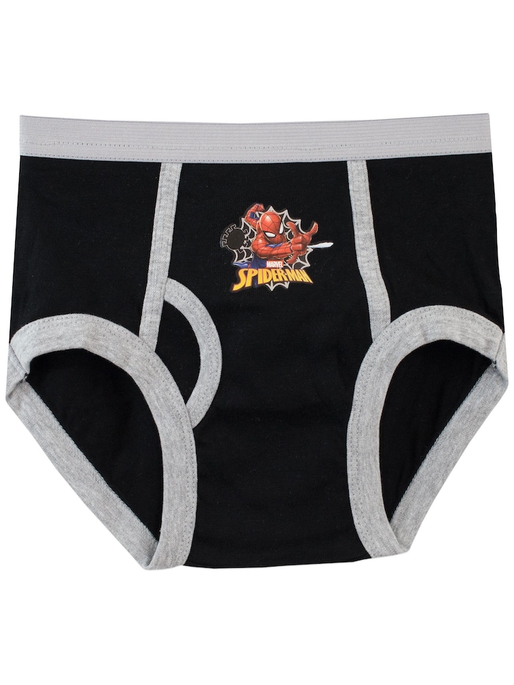 Character Silver Spiderman 100% Cotton Briefs Packs of 5 - Image 2 of 5
