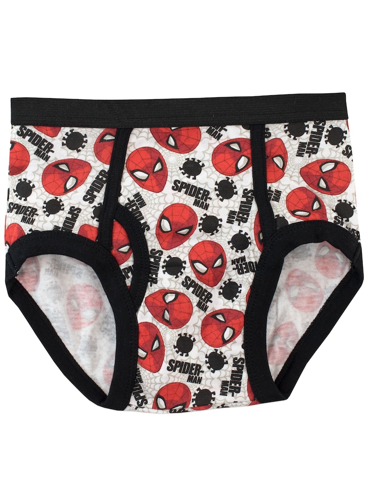 Character Silver Spiderman 100% Cotton Briefs Packs of 5 - Image 5 of 5