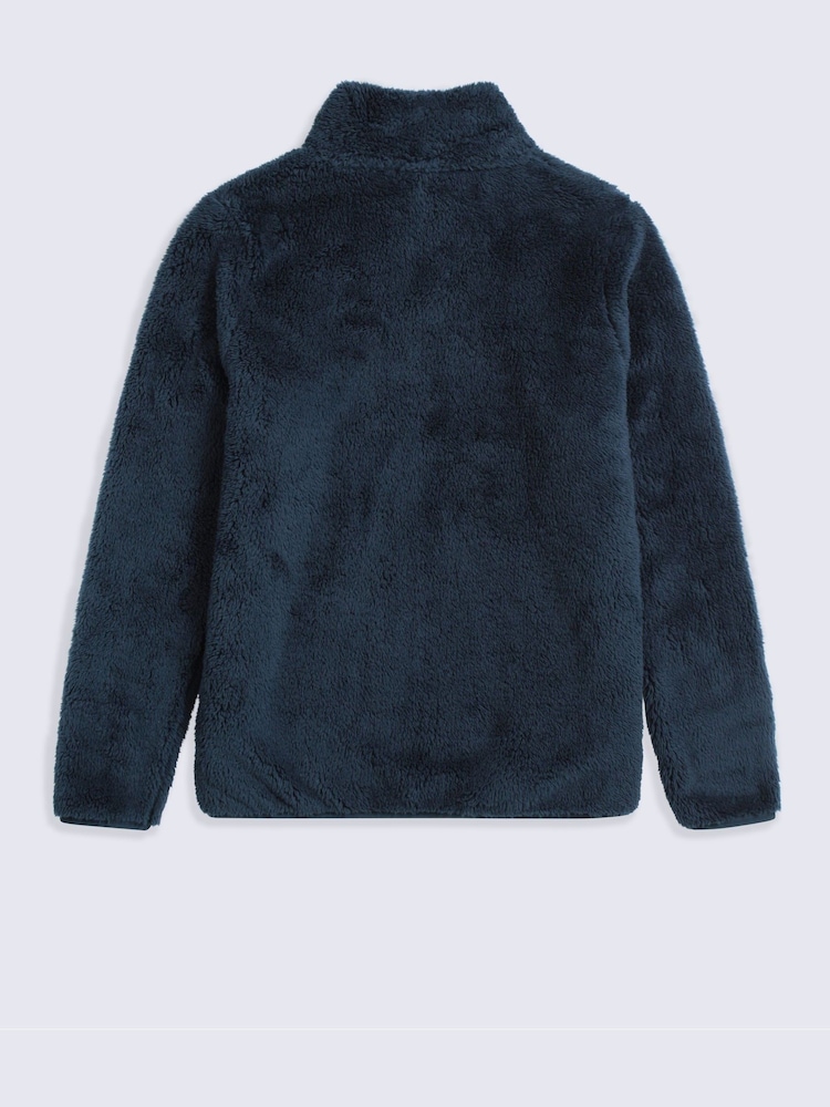 Animal Blue Teddy Half Zip Fleece - Image 2 of 5 Animal Blue Teddy Half Zip Fleece - Image 2 of 5