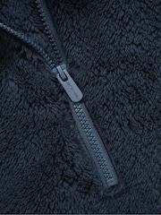 Animal Blue Teddy Half Zip Fleece - Image 4 of 5