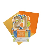 Hallmark Orange 21st Birthday Card 3D Pop-Up Paper Wonder Design - Image 3 of 4