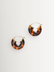 Anni Lu Brown Big Swell Hoops - Image 1 of 3