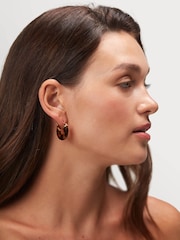 Anni Lu Brown Big Swell Hoops - Image 2 of 3