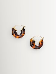Anni Lu Brown Big Swell Hoops - Image 3 of 3