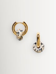Anni Lu White Glazed Donut Hoops - Image 1 of 3