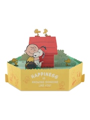 Hallmark Yellow Birthday Card Snoopy Peanuts 3D Pop-Up Design - Image 2 of 4