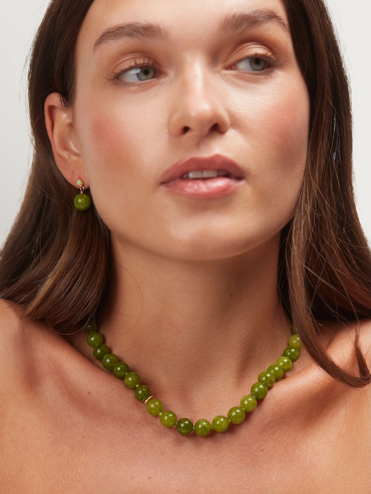 Anni Lu Green Ball Necklace - Image 2 of 4
