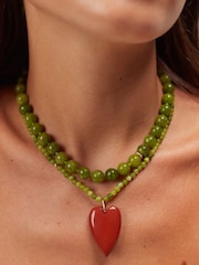 Anni Lu Green Ball Necklace - Image 3 of 4