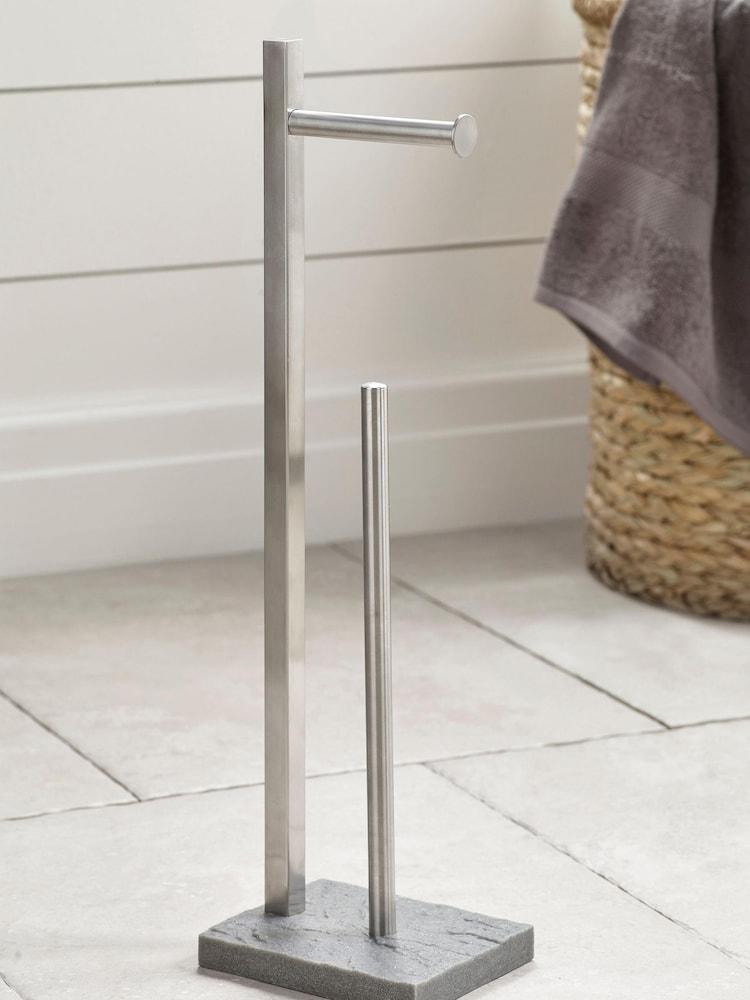Chrome Milana Stand And Store Toilet Roll Holder - Image 1 of 5