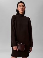 Calvin Klein Red Small Monogram Logo Shoulder Bag - Image 1 of 6