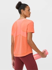 Sweaty Betty Orange Breathe Easy Mesh T-Shirt - Image 2 of 6