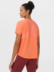 Sweaty Betty Orange Breathe Easy Mesh T-Shirt - Image 3 of 6
