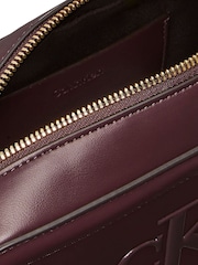 Calvin Klein Red Embossed Monogram Camera Bag - Image 6 of 6