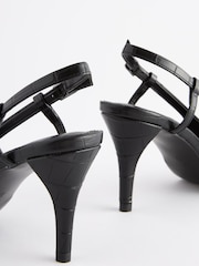 črna - Čevlji s peto in paščkom čez peto forever Comfort® - Slika 3 iz 4