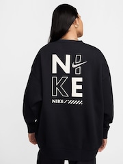 Nike Black Crew Neck Logo Backprint Sweatshirt - Image 2 of 6