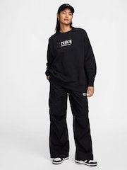 Nike Black Crew Neck Logo Backprint Sweatshirt - Image 3 of 6