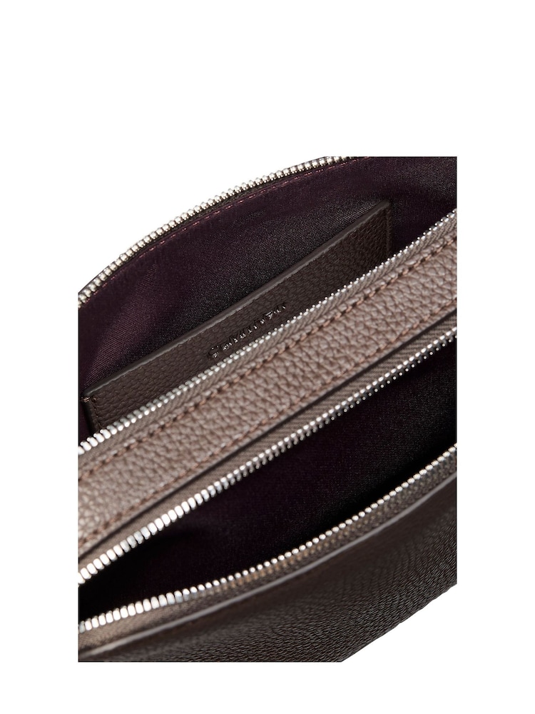 Calvin Klein Brown Logo Strap Camera Bag - Image 4 of 4 Calvin Klein Brown Logo Strap Camera Bag - Image 4 of 4