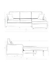Willow & Hall Ember Orange Ashwell Sofa Bed - Image 3 of 5