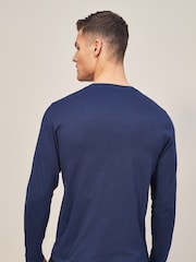 Polo Ralph Lauren Light Navy Logo Long Sleeve Cotton T-Shirt - Image 1 of 3