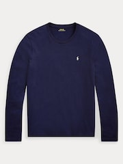 Polo Ralph Lauren Light Navy Logo Long Sleeve Cotton T-Shirt - Image 3 of 3