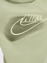 Nike Green Multi Logo Overhead Hoodie - Image 8 of 8