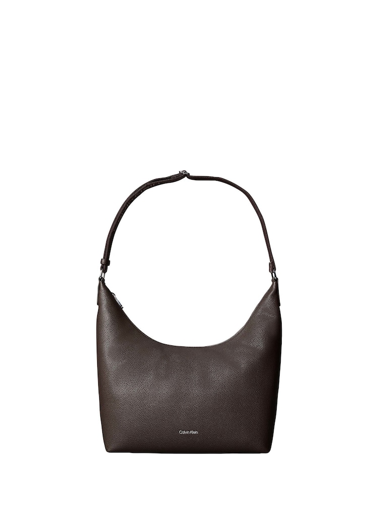 Calvin Klein Brown Logo Strap Shoulder Bag - Image 2 of 3 Calvin Klein Brown Logo Strap Shoulder Bag - Image 2 of 3