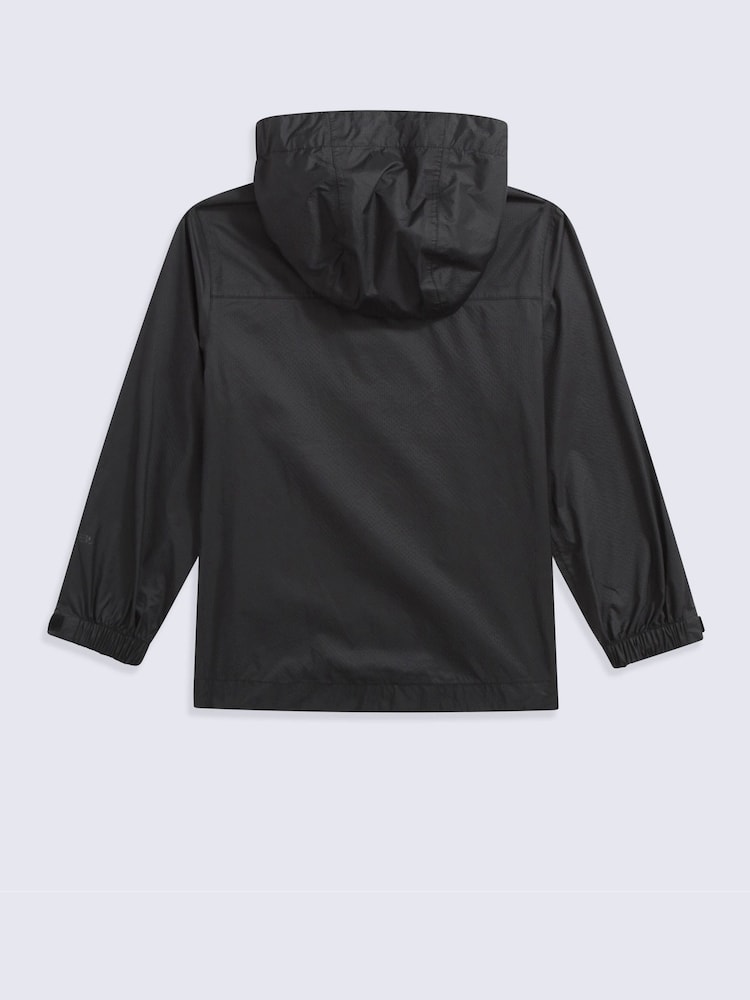Animal Black Swerve Lightweight Waterproof Kids Jacket - Image 2 of 4 Animal Black Swerve Lightweight Waterproof Kids Jacket - Image 2 of 4