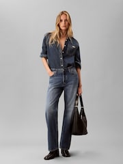 Calvin Klein Black Logo Strap Shoulder Bag - Image 1 of 4