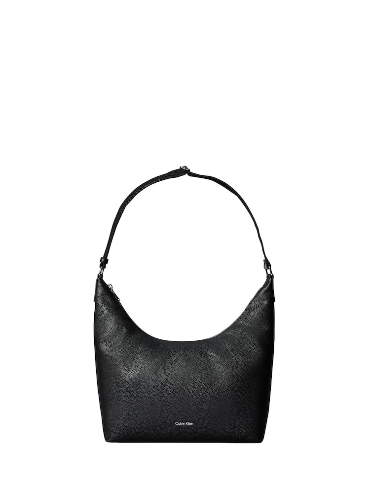 Calvin Klein Black Logo Strap Shoulder Bag - Image 2 of 4 Calvin Klein Black Logo Strap Shoulder Bag - Image 2 of 4