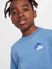 Blau - Nike T-Shirt mit Grafik - Bild 3 von 5