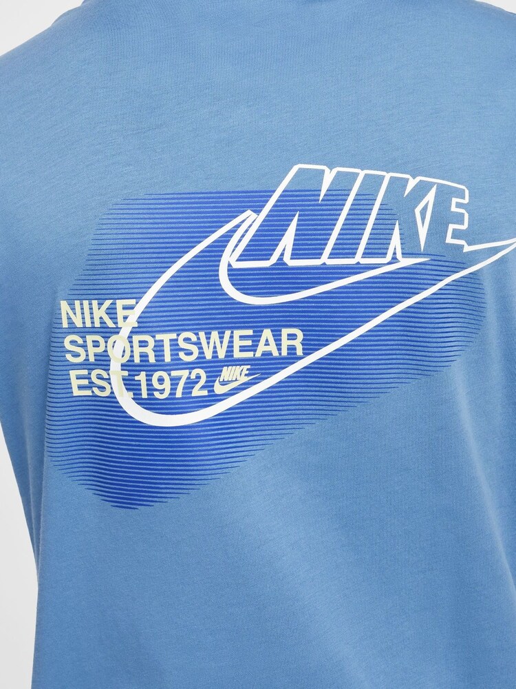 Nike Blue Graphic T-Shirt - Image 5 of 5 Nike Blue Graphic T-Shirt - Image 5 of 5