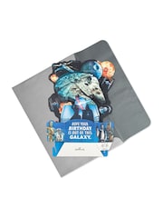 Hallmark Blue Musical & Light Up Birthday Card Star Wars Design - Image 3 of 4