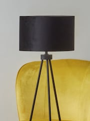 Pacific Black Houston Matt Metal Tripod Table Lamp - Image 1 of 3
